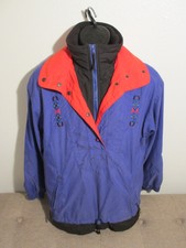 Vtg Edelweiss Skiwear Women's Puffer Ski Snow Jacket Size S Purple - Runs Big