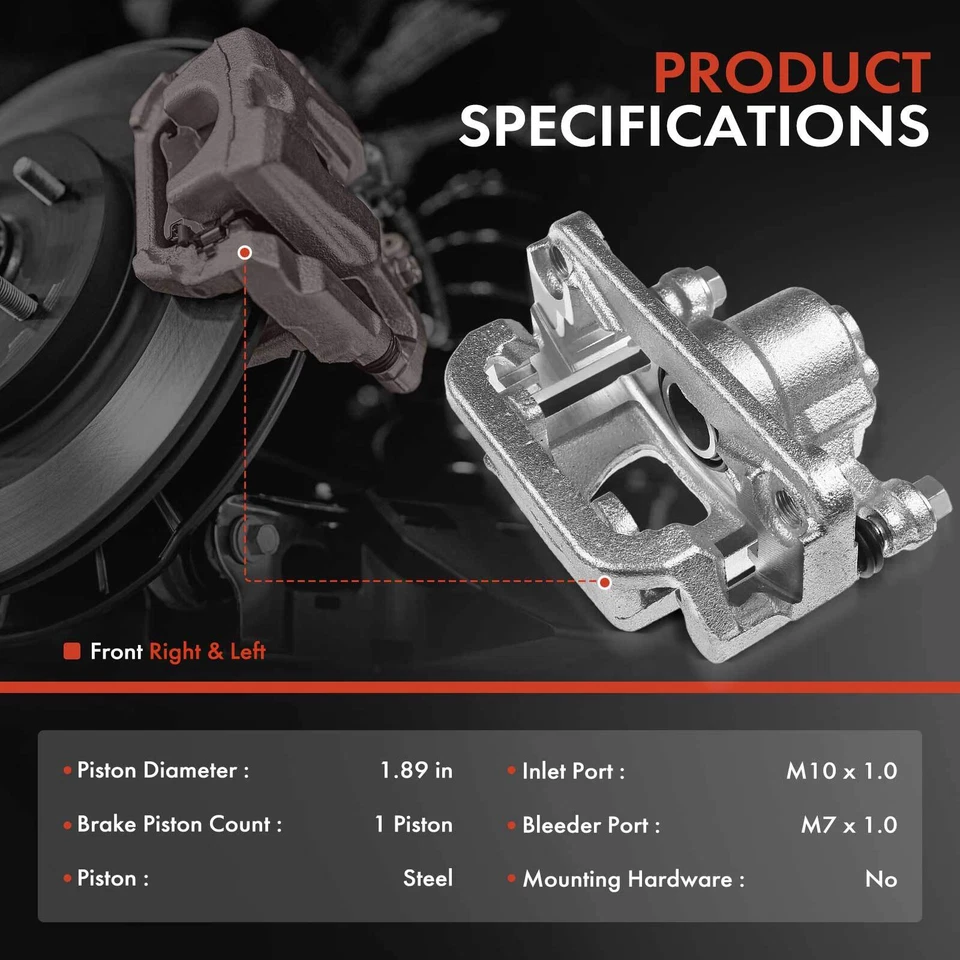 Front Left & Right Side Brake Caliper for BMW 325i 325is 325e 325iX 318i 318is - Image 2 of 4