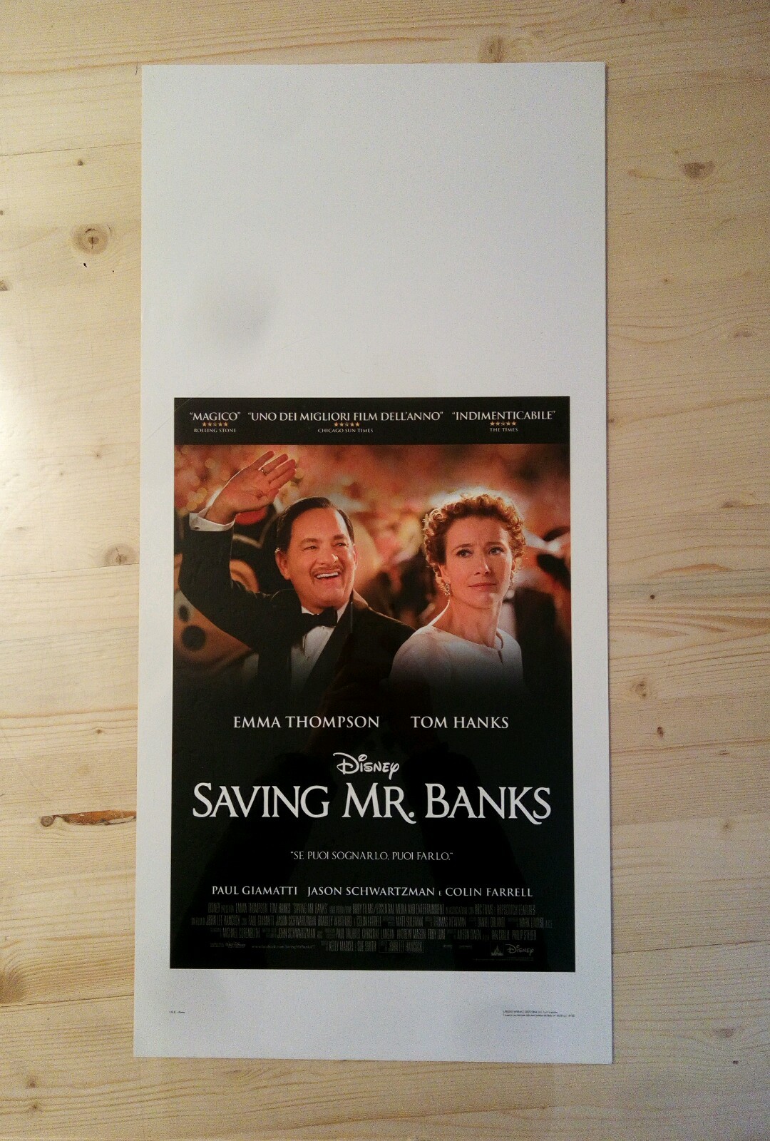 Locandina originale film Saving Mr. Banks (2014) - Regia di John Lee Hancock