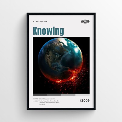 Knowing Movie Poster Print, Wall Art - Unframed