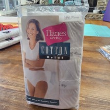 Hanes Her Way 3-pack Cotton Briefs Womens Sz 9 Vintage Panties 1999 NOS Sealed