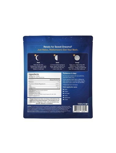 Wellamoon Sleep Support Patches 28 Patches NEW SEALED-Exp 9/17/26 - Picture 10 of 10