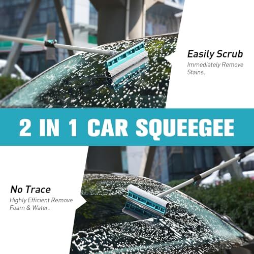 12FT Car Wash Brush with Long Handle, Car Cleaning Kit with Soft Wash