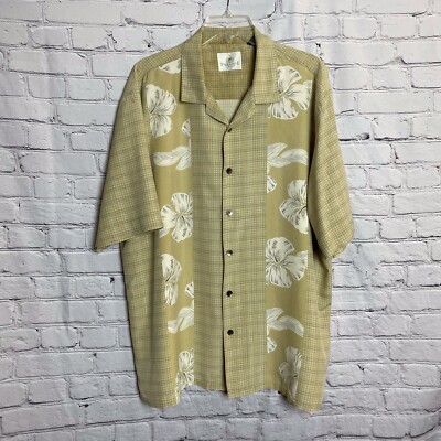 Paradise by Axis 100% Silk Shirt Size L