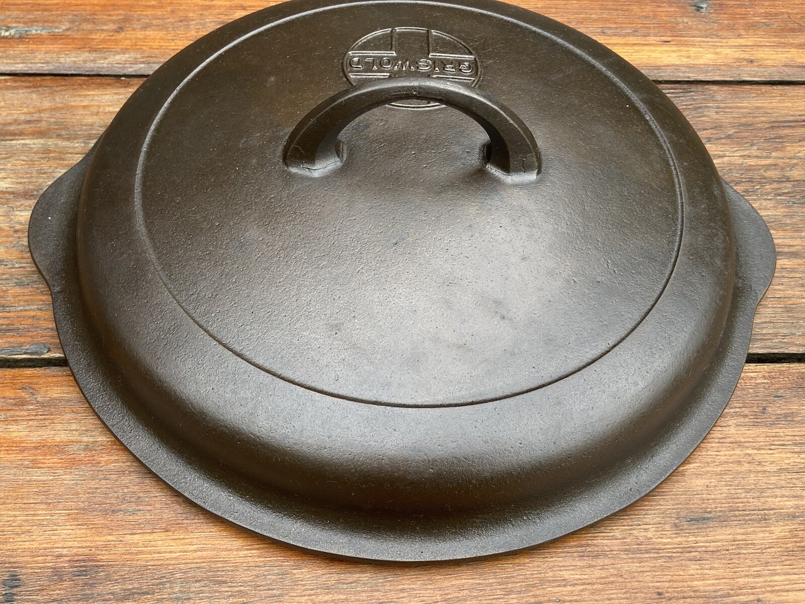 Griswold Cast Iron 8 Button Logo Skillet Lid eBay