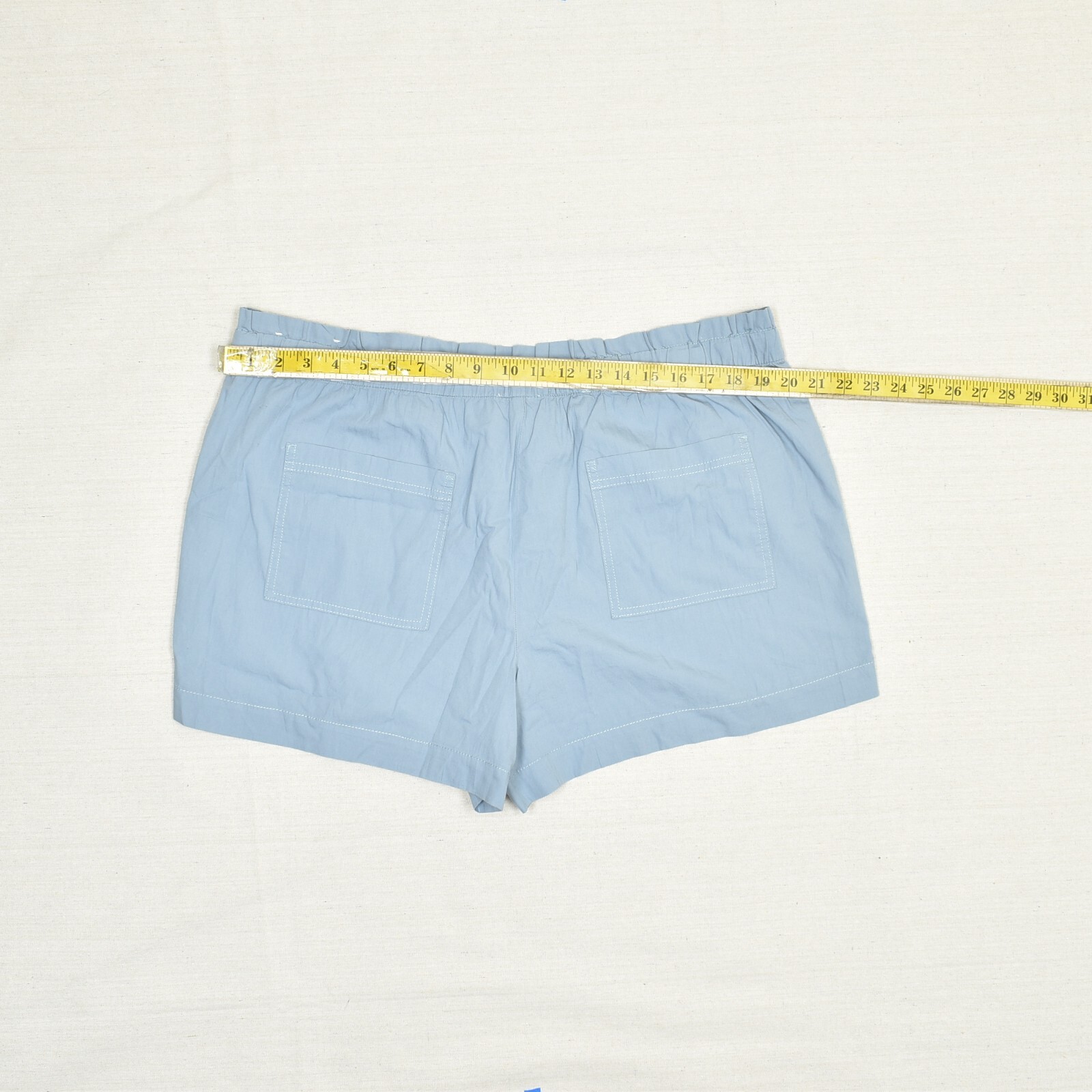 Loft Women Drawstring Solid Pockets Cotton Blue S… - image 4