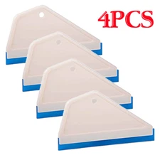 4PCS Auto Window Tint Tool Side Swiper Wiper Squeegee Rubber Edge Scraper Kit