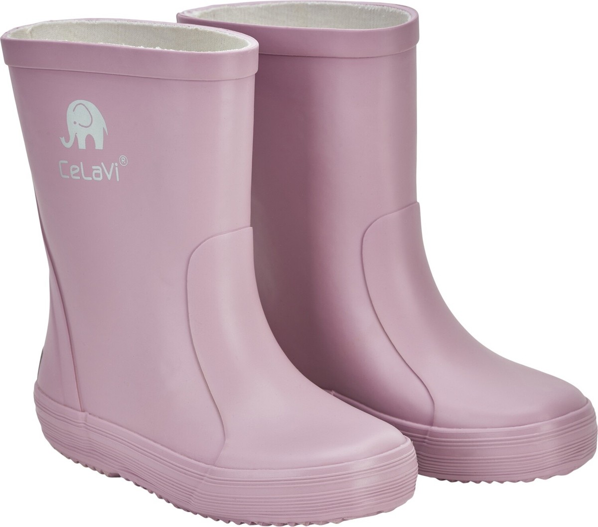 CeLaVi Kinder Gummistiefel Basic Wellies Solid Mauve Shadow UK