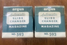 Argus Aluminum Slide Changer Magazine 593 Lot of 2- Vintage FREE SHIPPING 