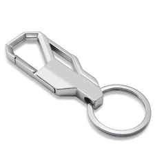Silver Snap Hook Metal Key Chain key-ring Key-fob