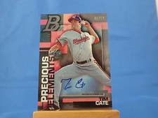 Tim Cate Bowman Platinum 2020 Precious Elements Autograph Auto /50
