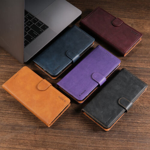 For iPhone 16 15 14 13 12 Pro Max Magnetic Leather Wallet Card Flip Case Cover - Picture 8 of 64