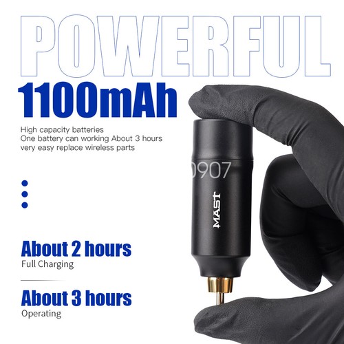 Mast Permanent Make-up Set Air Tattoo Pen Maschine T2 Batterie Cartridge Ink Kit - Bild 9 von 16