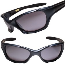 Cycling Running Athletic Wrap Around Sport Blue Frame Sunglasses