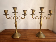 Set autel deux chandeliers croix bicolore laiton | vente en ligne sur