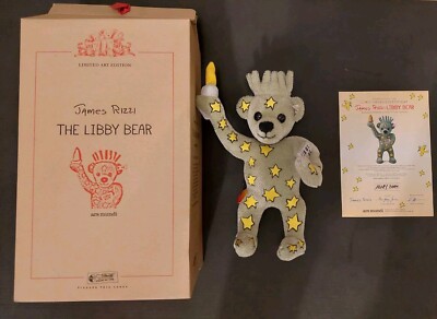 Steiff Teddybär  994975 Libby Bear für James Rizzi limitiert 2001 aus 2001