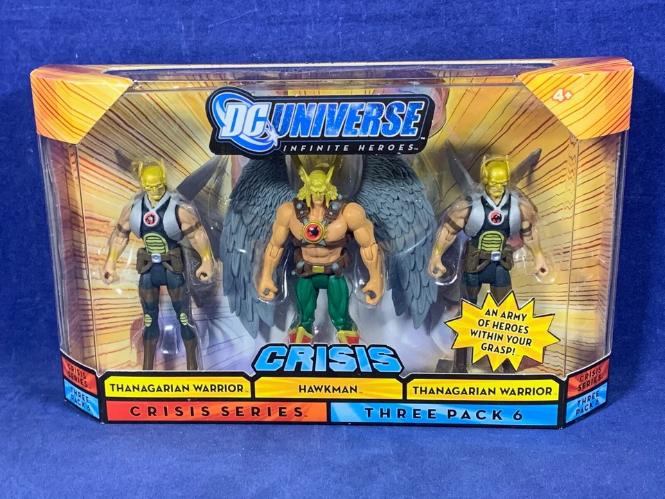 Novo 2 DC Universe Crisis Pacote com 3 Figuras HAWKMAN Starfire RAVEN Capt Boomerang 4 6 - Imagem 3 de 4