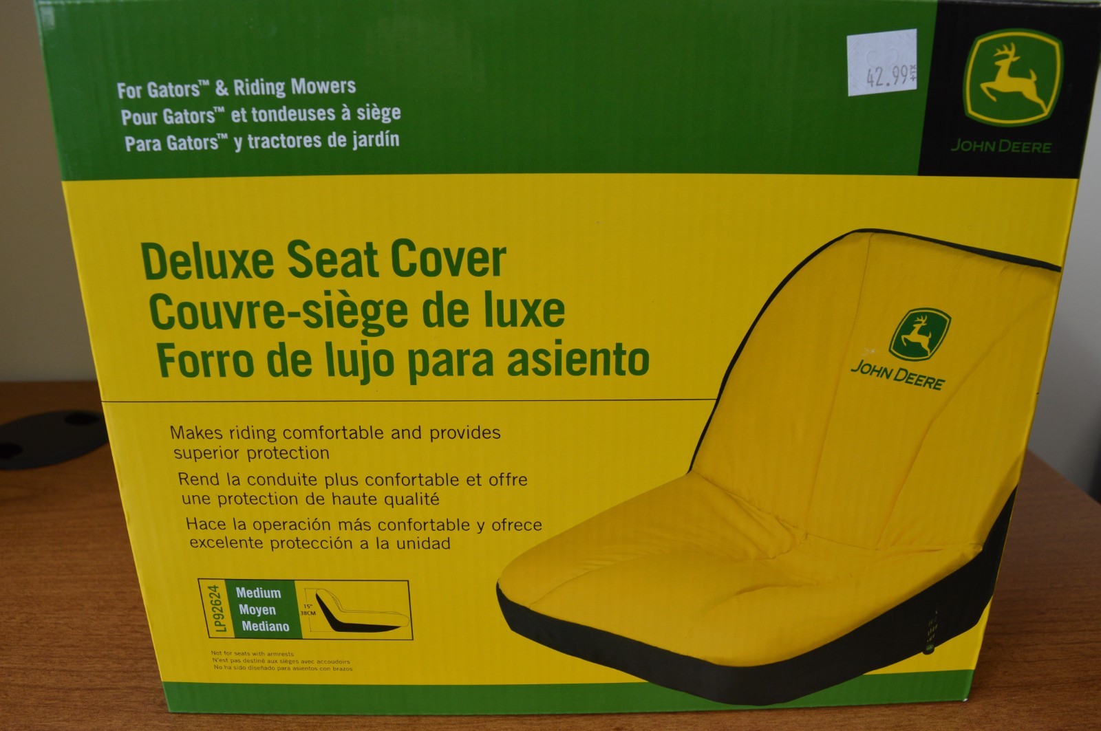 John Deere Deluxe Seat Cover LP92624 for Gators & Riding Mowers for