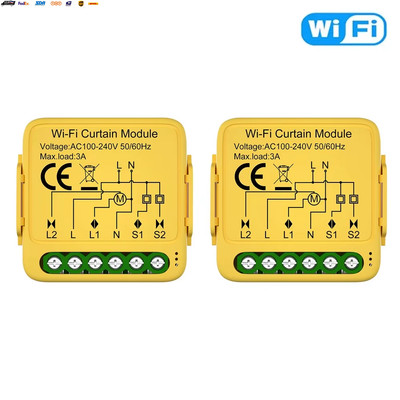 Tuya Wifi Zigbee Smart Curtain Switch Module Blind Controller for Roller Shutter