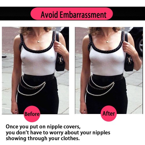 2 PCS Nippleless Cover Pasties Women Reusable Adhesive Silicone Nipple - Picture 11 of 18