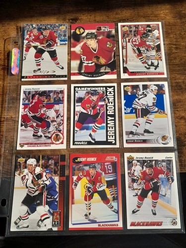 JEREMY ROENICK (31) hockey cards lot - Chicago Blackhawks - Picture 1 of 5