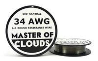100ft. Kanthal A1 Resistance Wire 34 Awg Gauge 100' Lengths, New, Free Shipping on sale 100ft. Kanthal A1 Resistance Wire 34 Awg Gauge 100' Lengths, New, Free Shipping on sale