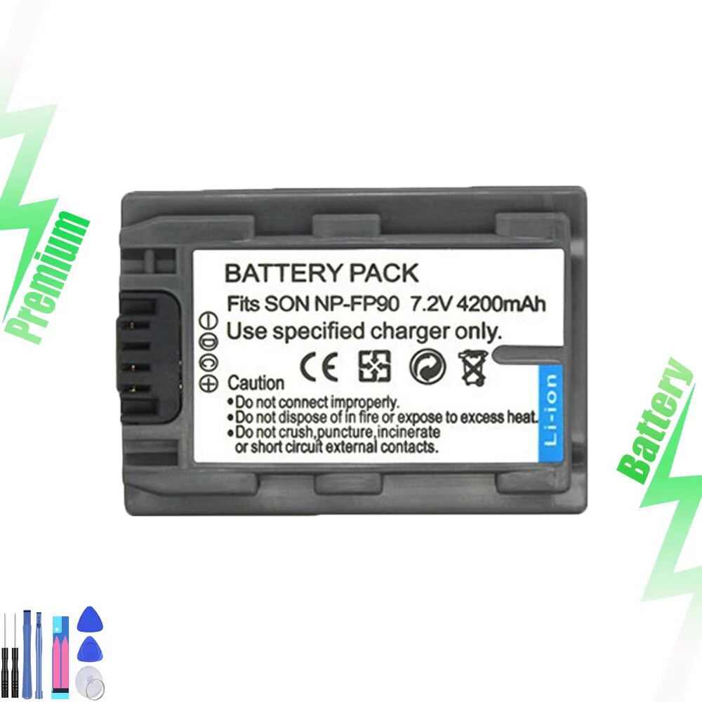 For   handycam camcorder DCR-SR82E DCR-SR85 DCR-SR90E HDR-CX370V battery