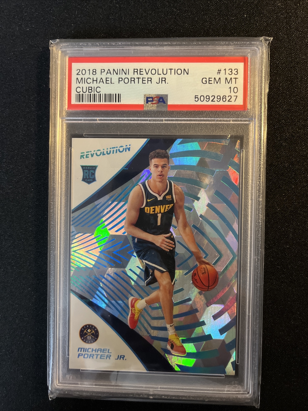 2018-19 Panini Revolution #133 Michael Porter Jr. RC "CUBIC" 09/50 PSA 10 Invest