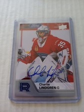 2020-21 Upper Deck AHL Charlie Lindgren Auto Autograph #17 Laval Rocket Habs 