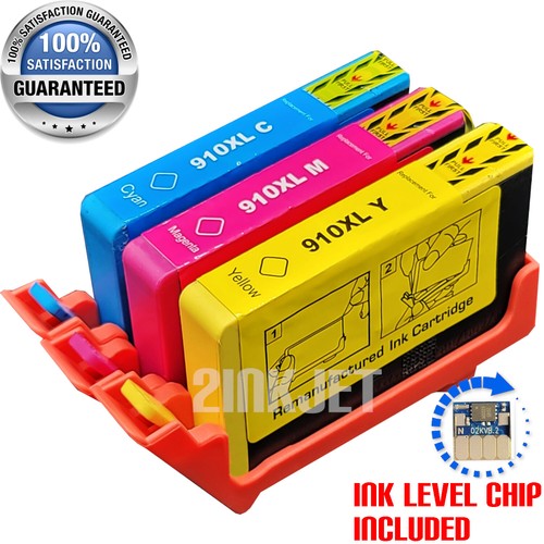 3pk 910 XL CMY Ink Cartridges for HP OfficeJet Pro 8010 8020 8021 8022
