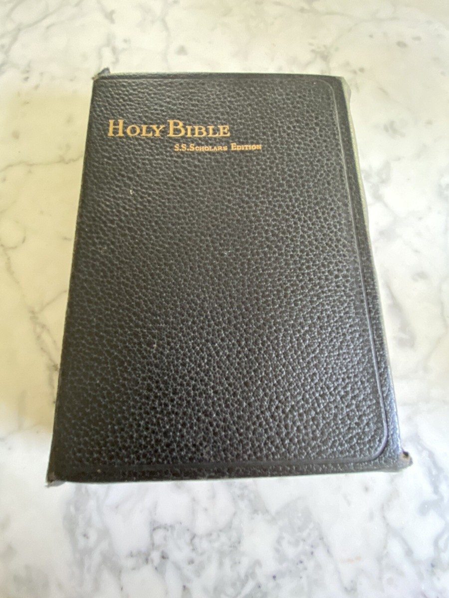 Antique Book: Holy Bible SS Scholars Ed. Presbyterian Board