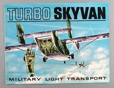 SHORTS TURBO SKYVAN MANUFACTURERS BROCHURE MILITARY LIGHT TRANSPORT