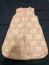 Carter's Infant Pink Cats Sleep Sack Size 0-3 Months
