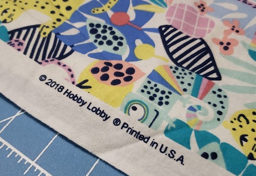 Hobby Lobby Jungle Fabric ~43" x ~80" Baby Room Anthropomorphic Animals Monkey - Picture 5 of 5