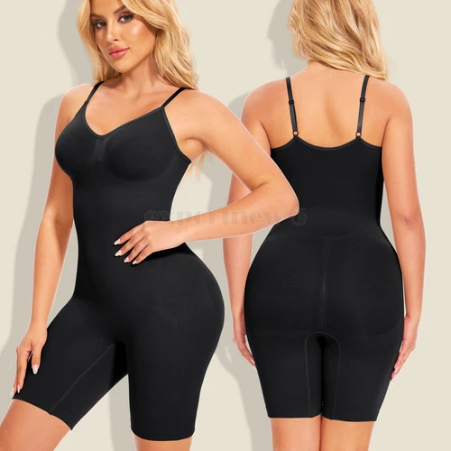 Tummy Control Bodysuit Sculpting Body Shaper Tank Top Shapewear Snatched Waist - Picture 16 of 35