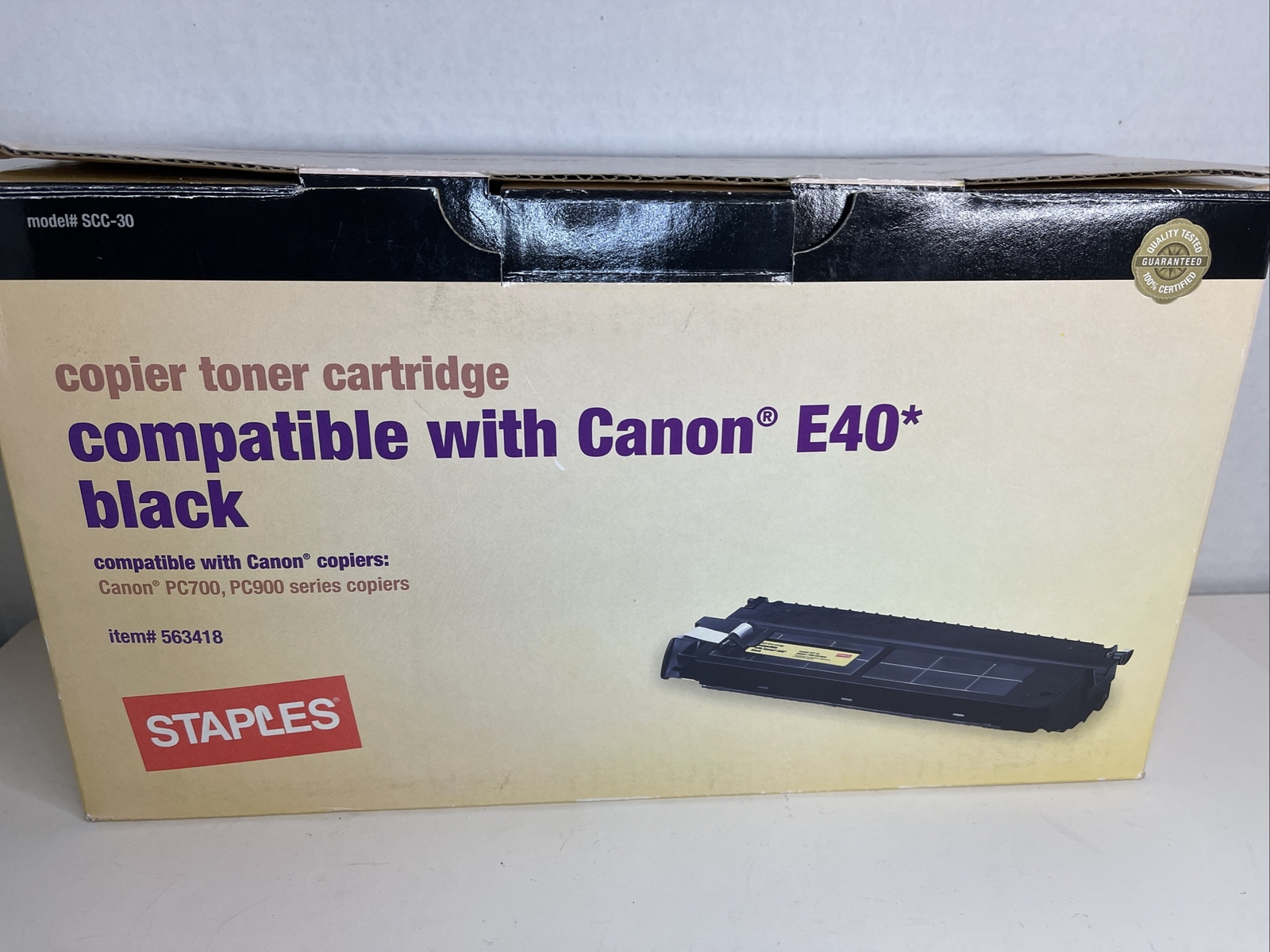 Staples Copier Toner Cartridge Canon E40 PC700/PC900 series copiers 