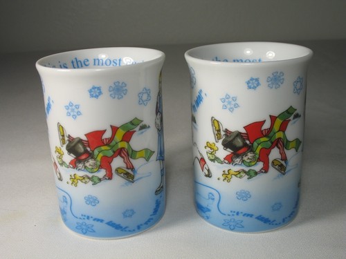 Paul Cardew Alice in Winterland Beverage Cups Mugs 8 Ounce -Two Cups - Picture 4 of 9