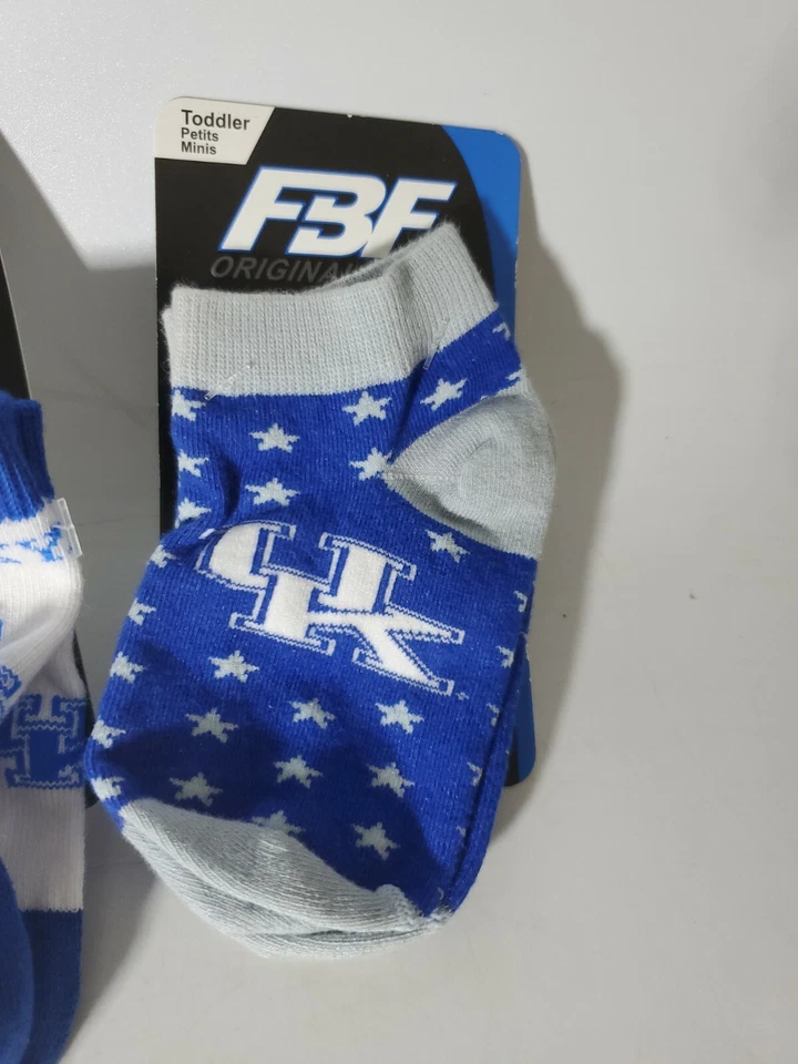 2 ПАРЫ носков Kentucky Wildcats размер для малышей 3-8 - Изображение 2 из 4