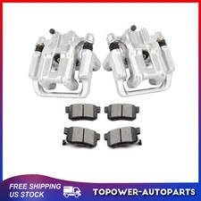 Rear Brake Calipers with Ceramic Pads Accessories Kit For Acura TL 2004-08