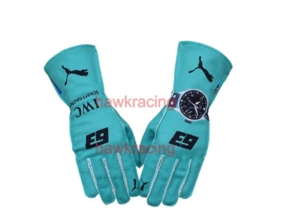 George Russel 2024 F1 Karting Gloves George Russel Formula 1 Sim racing Gloves