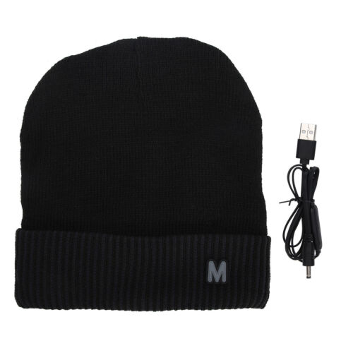 Electric Heated Beanie Hat Unisex Usb Rechargeable Winter Heating Hat Cold - Afbeelding 1 van 14
