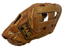 MAG Plus Baseball Glove Mitt Adult RHT Flex Action MP-2997 Top Grain Leather