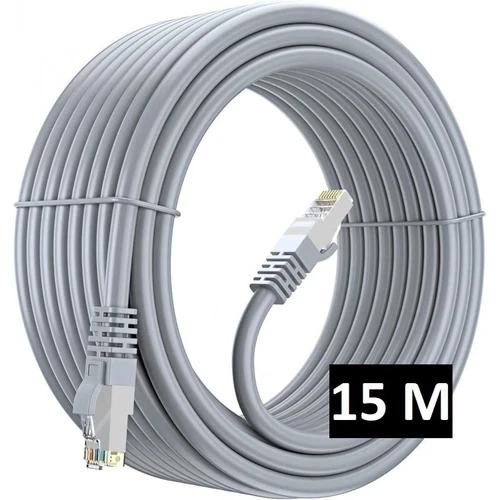 15m - Câble Réseau Ethernet RJ45 - 1 Gbps CCA Cat 5e U/UTP - PC, TV, Gaming, ...