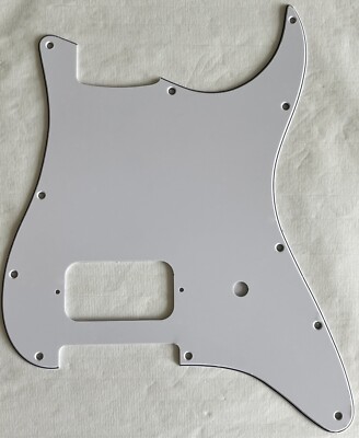New Great-For Fender Stratocaster Start Single Humbucker Pickguard 3 Ply White