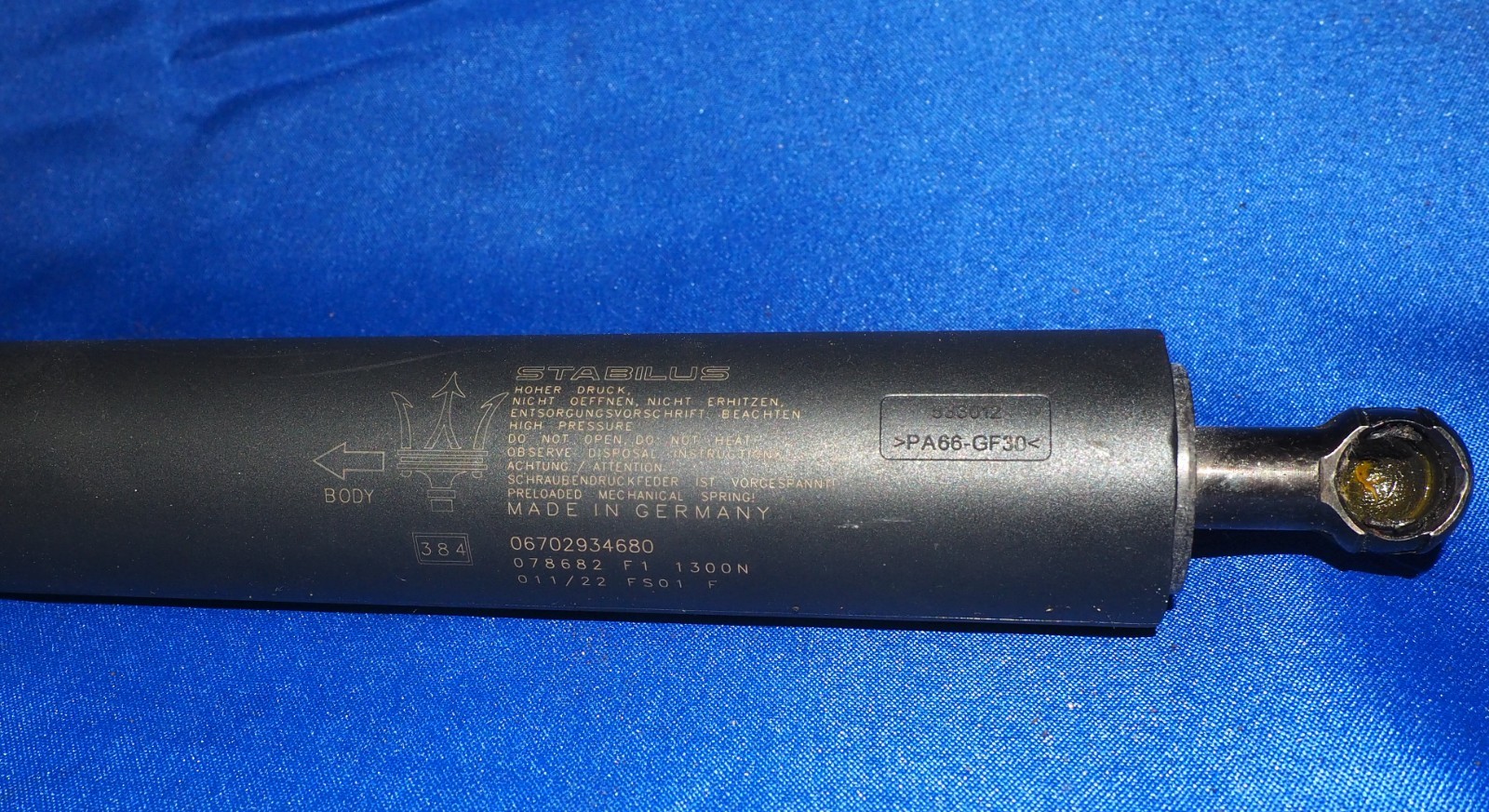 2022-2026 Maserati MC20 MCPura Left or Right Door Lift Open Spring Shock OEM