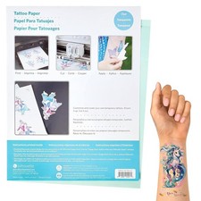 Temporary tattoo paper for inkjet printable body art