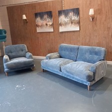 LOAF Sugarbum Sofa Matching Set With Arm Chair  In Clever Velvet