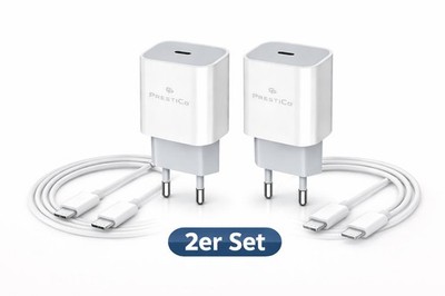2x 20W USB-C Schnellladegerät + Kabel Netzteil für iPhone 17 16 Samsung