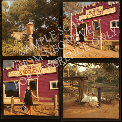 Vintage Color Film Negatives Old West Theme Saddlery Fallbrook CA Photos Lot A2M