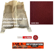 HOLDEN FX FJ SEDAN MOULDED DARK RED LOOP CARPET FRONT & REAR